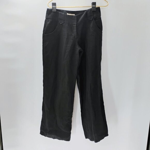 Michael Michael Kors Single-Pleat Career Pants Women's 4 Midnight Black - Picture 1 of 10